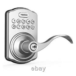 TEEHO Keyless Entry Electronic Door Locks with Keypads Smart Deadbolt Lock F
