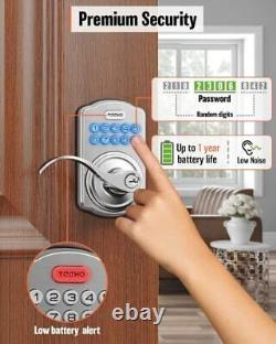 TEEHO Keyless Entry Electronic Door Locks with Keypads Smart Deadbolt Lock F