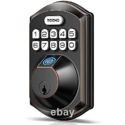 TEEHO TE002 Keyless Fingerprint Deadbolt Lock Smart Electronic Keypad Entry