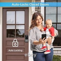 TIGERKING Smart Lock Keyless Entry Door Lock with Bluetooth Biometric Fingerp