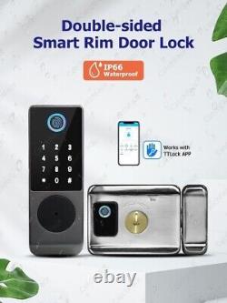 TTLock Smart Lock Keyless Double Side Bluetooth Fingerprint Password Waterproof
