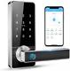 Tiffane Smart Lever Door Lock With Keypad Fingerprint Silver