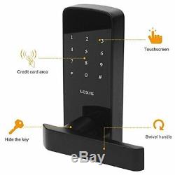 Touchscreen Electronic Keyless Smart Lever Door Lock Reversible Handle Keypad