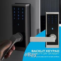 TurboLock TL100 Smart Keyless Entry Home Electronic Door Lock Bluetooth Nickel