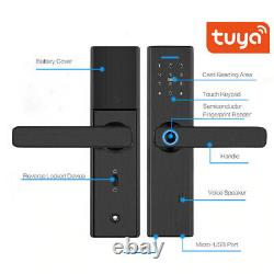 Tuya APP Smart Door Lock Keyless Electronic Security Fingerprint sensor For Home