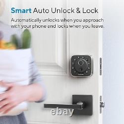 ULTRALOQ Bolt Fingerprint Smart Lock, Built-in WiFi Keyless Entry, Gray