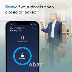 ULTRALOQ Bolt Fingerprint Smart Lock, Built-in WiFi Keyless Entry, Gray