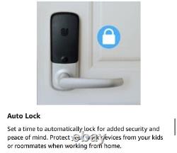ULTRALOQ Smart Lever Lock Door Handle, 2nd Gen (Nickel Satin) NEW IN BOX