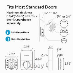 ULTRALOQ Smart Locks for Front Door U-Bolt Pro WiFi Smart Door Lock Handle Set