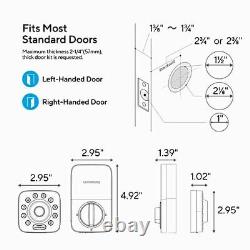 ULTRALOQ U-Bolt Pro Smart Lock with Door Sensor, 6-in-1 Keyless Entry Door Lock