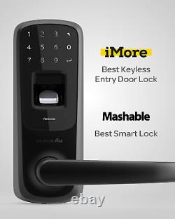 ULTRALOQ UL3 BT 2Nd Gen Smart Lock (Black), 5-In-1 Keyless Entry Door Lock with