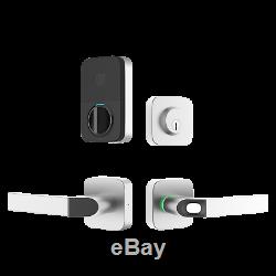Ultraloq Combo Fingerprint Bluetooth Keyless Smart Lever Door Lock Satin Nickel
