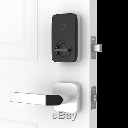 Ultraloq Combo Fingerprint Bluetooth Keyless Smart Lever Door Lock Satin Nickel
