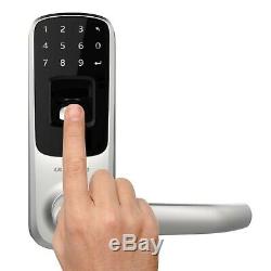 Ultraloq UL3 BT Fingerprint Touchscreen Keyless Smart Door Lock Satin Nickel