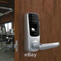 Ultraloq UL3 BT Fingerprint Touchscreen Keyless Smart Door Lock Satin Nickel