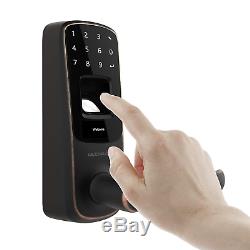 Ultraloq UL3 BT Fingerprint and Touchscreen Keyless Smart Lever Door Lock Aged