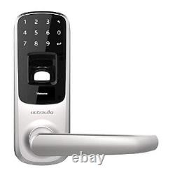 Ultraloq UL3 Fingerprint and Touchscreen Keyless Smart Lever Door Lock Satin