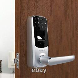 Ultraloq UL3 Fingerprint and Touchscreen Keyless Smart Lever Door Lock Satin