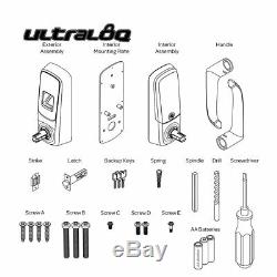 Ultraloq UL3 Smart Fingerprint Keyless Digital Door Lock+Deadbolt Cover Plate