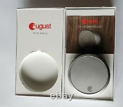 Unused Silver August Smart Lock 1st Gen Bluetooth Keyless Entry in Retail Pkg