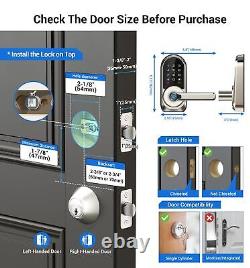 Veise Smart Lock, Keyless Entry Door Lock with Handle, APP Control Fingerprin