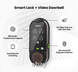 Vision Deadbolt with Video Doorbell Edition Smart Lock PGD798VB, Keyless Entry D