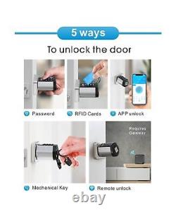 WELOCK Safer Keyless Entry Smart Door Lock, Smart Door Knob with Keypad IC Ca