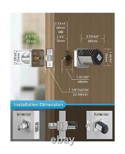 WELOCK Safer Keyless Entry Smart Door Lock, Smart Door Knob with Keypad IC Ca