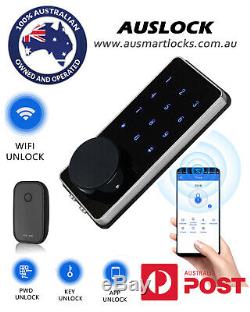 WIFI Bluetooth digital Smart Door Lock Deadbolt Keyless mobileAPP Touch Pin