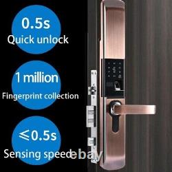 Waterproof Black Electric Biometrics Indoor/Outdoor Fingerprint Smart Lock