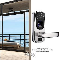 Wejupit V8 Fingerprint Keyless Entry Smart Door Lock Stainless Steel Touchscreen