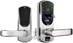 Wejupit V8 Fingerprint Keyless Entry Smart Door Lock Stainless Steel Touchscreen