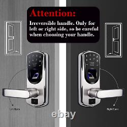 Wejupit V8 Keyless Entry Smart Door Lock, Fingerprint Stainless Steel Touchscree