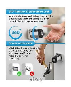 Welock Safer Keyless Entry Smart Door Lock, Smart Bluetooth Door Knob with Ke
