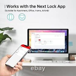 Wi-Fi Smart Deadbolt Lock, Keyless Entry Door Lock, Black Wi-Fi Biometric Lock