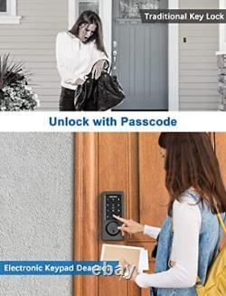 WiFi & Bluetooth Smart Lock Keyless Entry Door Lock with Touchscreen Keypads