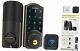 Wifi Door Lock, Remote Control Smart Deadbolt, Digital Electronic Keyless Black