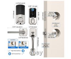 WiFi Fingerprint Smart Door Lock Keyless Entry Door Lock Deadbolt with Handle, H