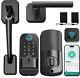 Wifi Front Door Lock Handle Set Fingerprint Keyless Entry Smart Keypad Deadbolt