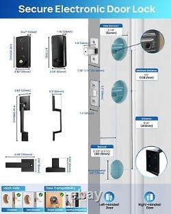 WiFi Front Door Lock Set Fingerprint Smart Locks Handle Set Keyless Entry APP