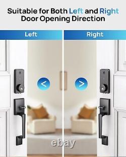 WiFi Front Door Lock Set Fingerprint Smart Locks Handle Set Keyless Entry APP