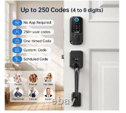 WiFi Smart Deadbolt Lock with Handle Hornbill Front Door Lock Set Keyless Entry