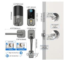 WiFi Smart Deadbolt Lock with Handle Hornbill Keyless Entry Front Door Lock Set