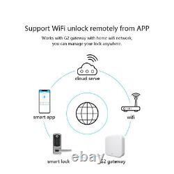 WiFi Smart Door Lock APP Control Biometric Fingerprint Keyless Digital Keypad US