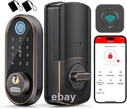 WiFi Smart Door Lock SMONET Fingerprint Keyless Entry Bluetooth Digital Deadbolt