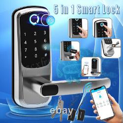 WiFi Smart Door Lock withHandle Touch Fingerprint Digital Keyless Entry Door Locks