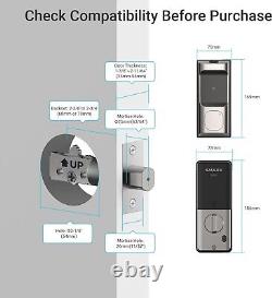 WiFi Smart Fingerprint Door Lock 5-in-1 Keyless Entry Deadbolt with Built-in