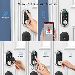 WiFi Smart Front Door Lock Set, SMONET Fingerprint Keyless Entry Keypad Deadbolt