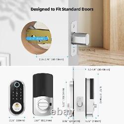 WiFi Smart Front Door Lock Set, SMONET Fingerprint Keyless Entry Keypad Deadbolt