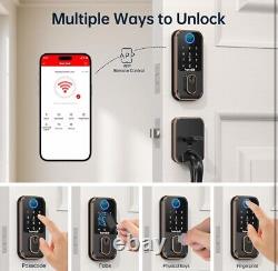 WiFi Smart Locks for Front Door Hornbill Keyless Entry Door Lock with Handle